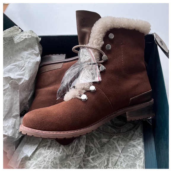 NIB EMU Australia Wool, Suede, WATERPROOF, Billington Suede Lace Up Warm Boots 7 - Picture 7 of 15